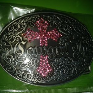 Ladies metal belt buckle